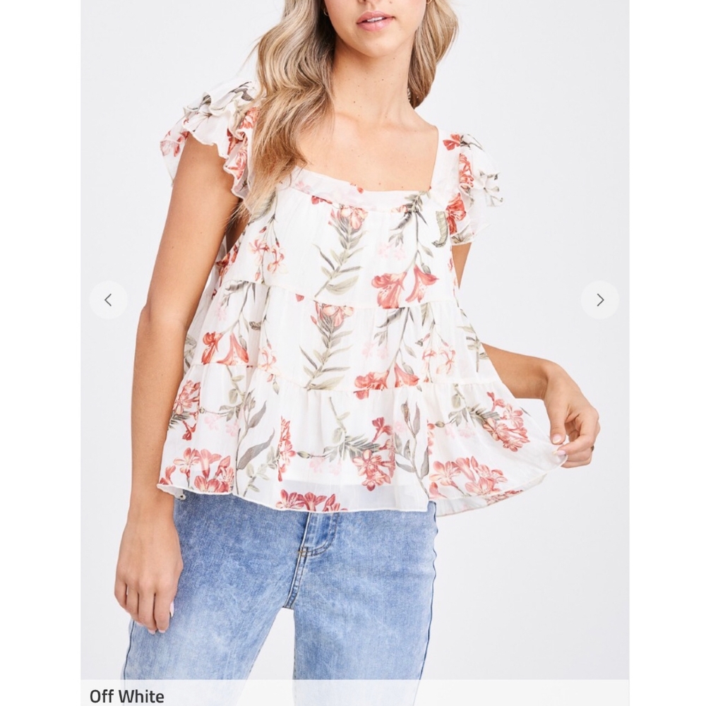 Jacquie The Label  Floral Relaxed Fit Top - Picture 7 of 8
